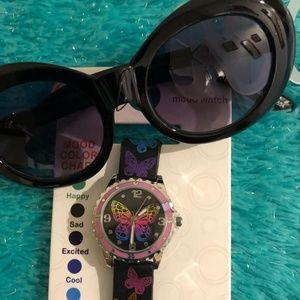 Watch and sunglasses for girls